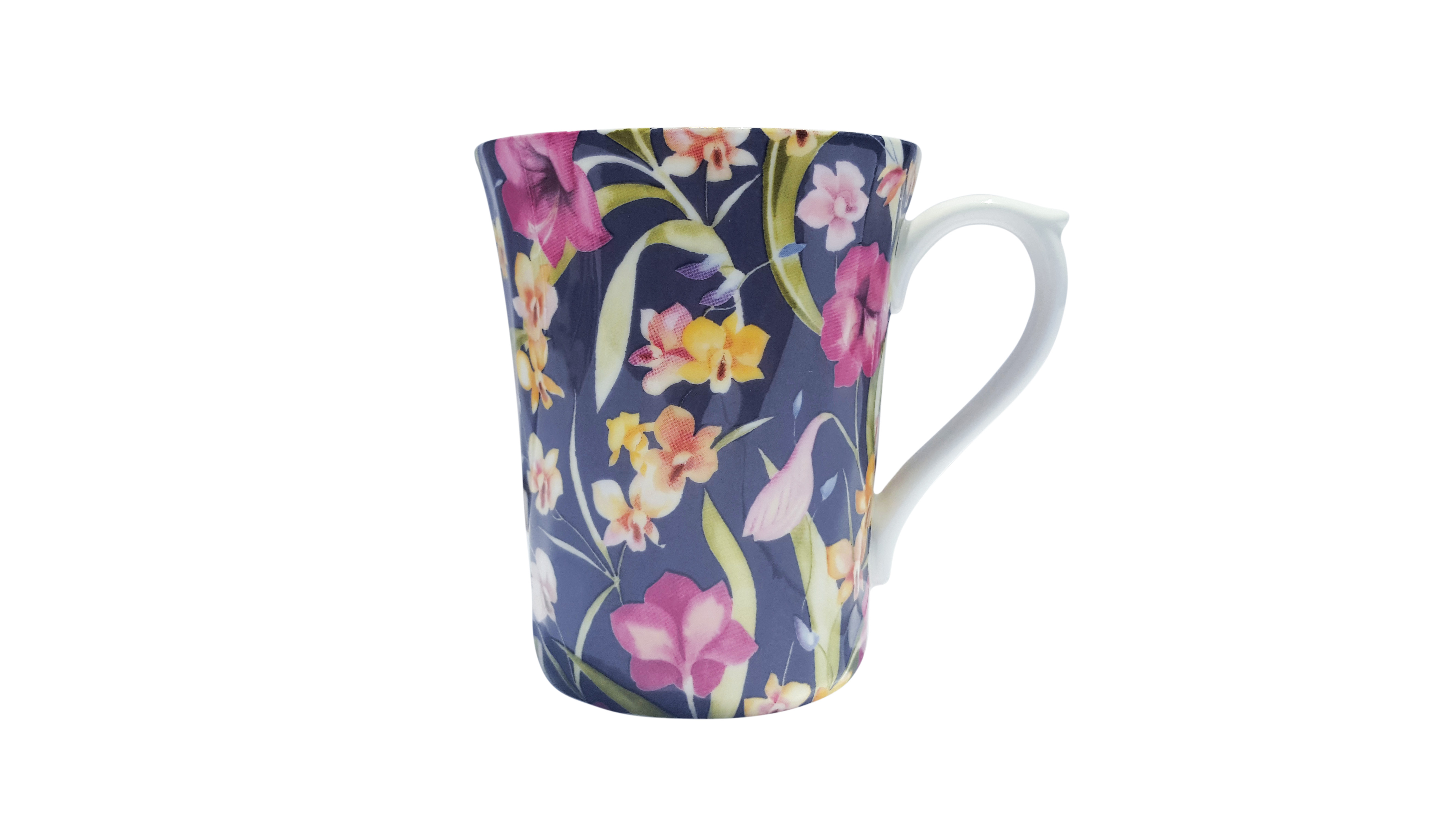 Night Orchid Chintz Swirl Mug